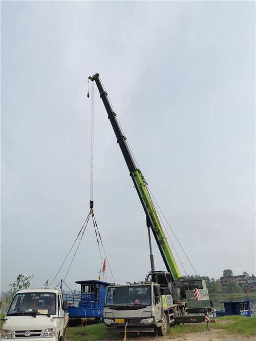 六安市桥梁建设吊装案例